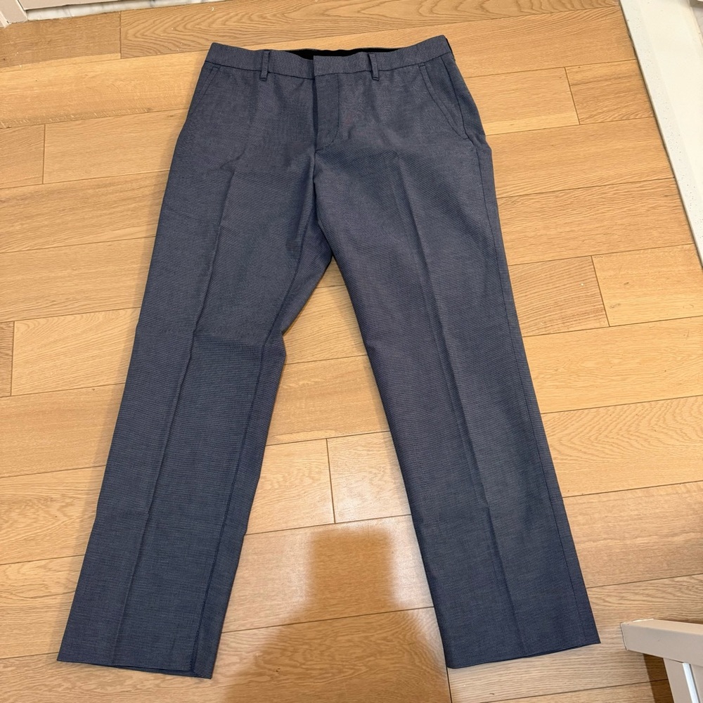 Bonobos Weekday Warrior Dress Pants - 32 x 30 Straight Fit - Blue Weave